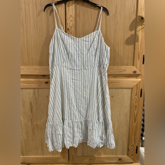 Old Navy Blue and White Striped Dress - Picture 1 of 4
